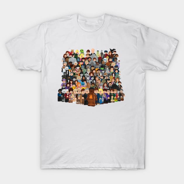 Lego Doctor Who - lots of characters! T-Shirt by ovofigures